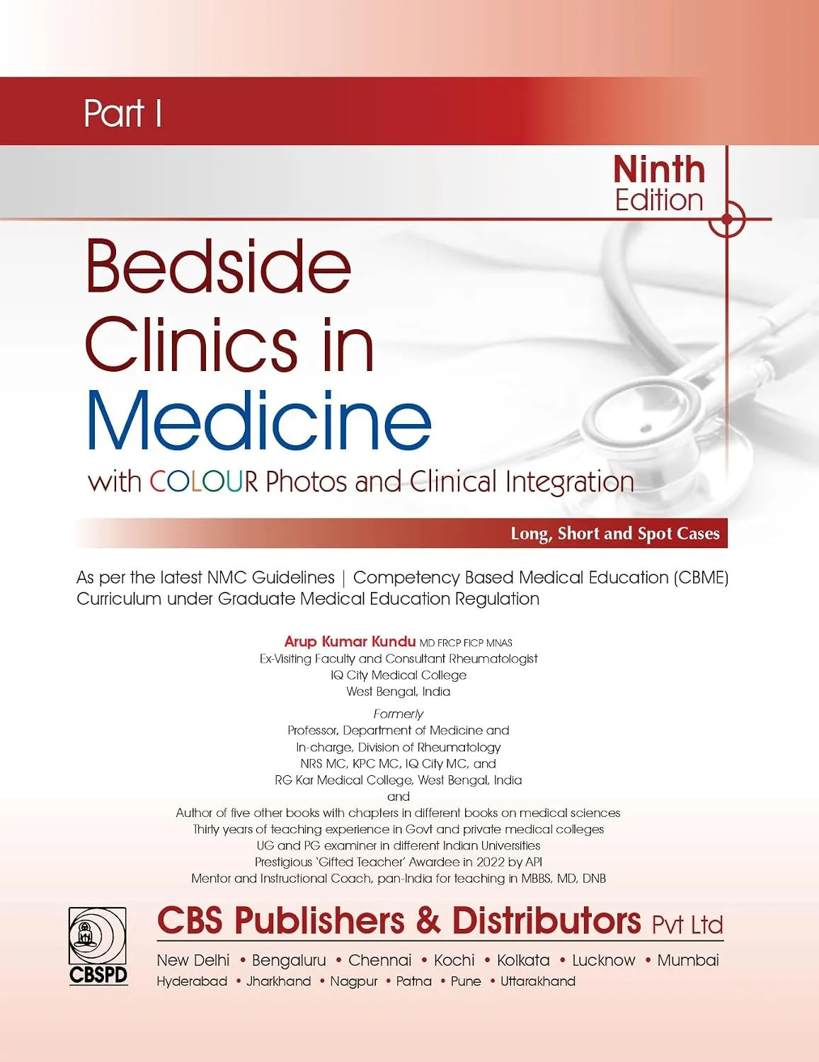 Kundu Bedside Clinics Part I, 9th Ed