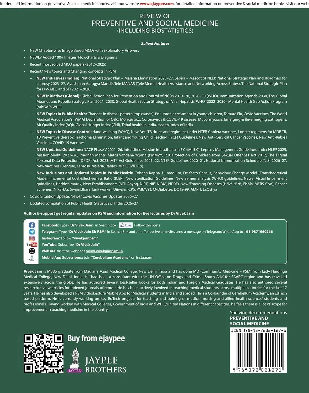 Vivek Jain Review of PSM, 16th Ed